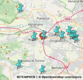 Mappa Via Giovanni Camandona, 10090 Rivoli TO, Italia (4.61)