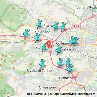 Mappa R.E.R. Service, 10098 Rivoli TO, Italia (3.68538)