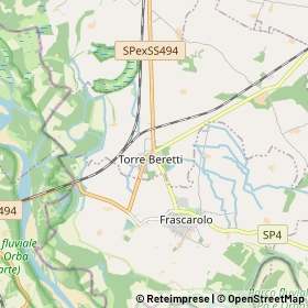 Mappa Torre Beretti e Castellaro