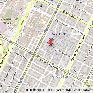 Mappa Via Pietro Toselli, 1, 10129 Torino, Torino (Piemonte)