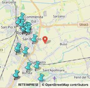 Mappa 45010 Rovigo RO, Italia (2.52833)