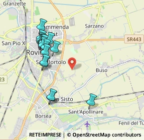 Mappa 45010 Rovigo RO, Italia (1.97611)