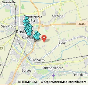 Mappa 45010 Rovigo RO, Italia (1.56167)