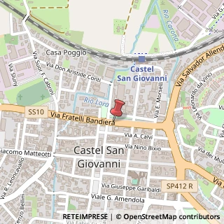 Mappa Via Girolamo del Monte, 11, 29015 Castel San Giovanni, Piacenza (Emilia Romagna)