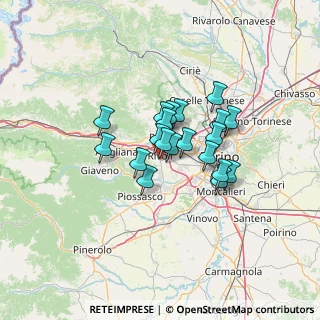 Mappa Via Orbassano, 10098 Rivoli TO, Italia (9.051)