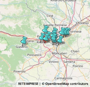 Mappa Via Rovigo, 10098 Rivoli TO, Italia (7.62615)
