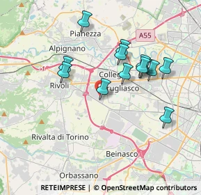 Mappa Via Rovigo, 10098 Rivoli TO, Italia (3.41769)