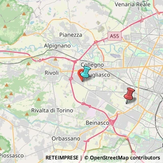 Mappa Via Rovigo, 10098 Rivoli TO, Italia (4.9525)