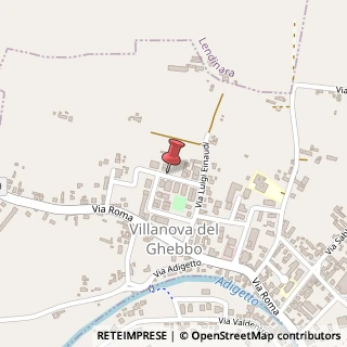 Mappa Via dell'Artigianato, 18, 45020 Villanova del Ghebbo, Rovigo (Veneto)