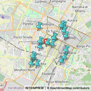 Mappa Via Gabriele D'Annunzio, 10141 Torino TO, Italia (1.62421)