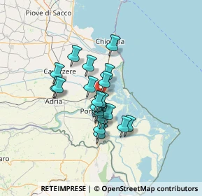 Mappa Via Romea, 45010 Porto Viro RO, Italia (9.7225)