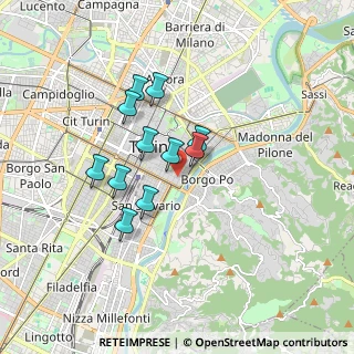 Mappa Via dei Mille, 10152 Torino TO, Italia (1.36364)