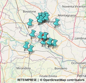 Mappa Via dei Goti, 45032 Rovigo RO, Italia (10.075)