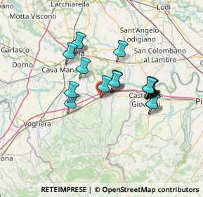 Mappa Via Giuseppe Mazzini, 27043 Broni PV, Italia (11.3655)