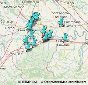 Mappa Via Giuseppe Mazzini, 27043 Broni PV, Italia (11.1425)