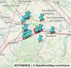 Mappa Via Giuseppe Mazzini, 27043 Broni PV, Italia (9.8645)