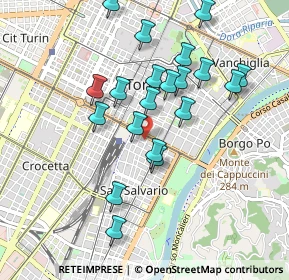 Mappa Corso Vittorio Emanuele II, 10125 Torino TO, Italia (0.8815)