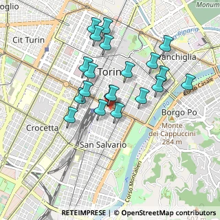 Mappa Corso Vittorio Emanuele II, 10125 Torino TO, Italia (0.8335)