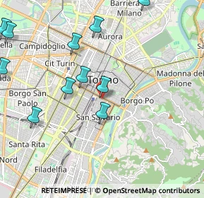 Mappa Via Sant'Anselmo, 10100 Torino TO, Italia (2.73385)