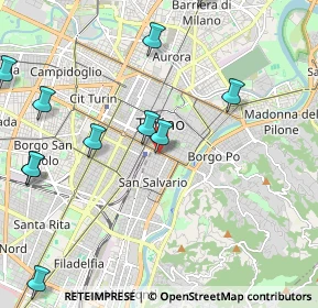 Mappa Via Sant'Anselmo, 10100 Torino TO, Italia (2.74083)