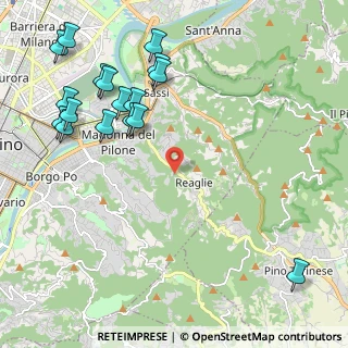 Mappa Strada della Valle dei Pomi, 10132 Torino TO, Italia (2.63824)