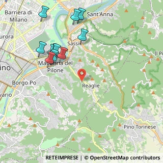 Mappa Strada della Valle dei Pomi, 10132 Torino TO, Italia (2.31818)