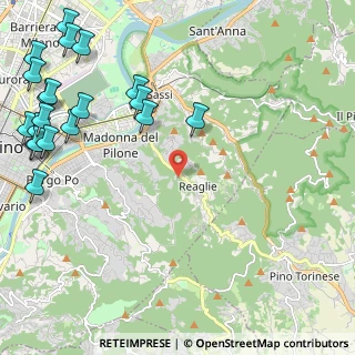 Mappa Strada della Valle dei Pomi, 10132 Torino TO, Italia (3.2265)