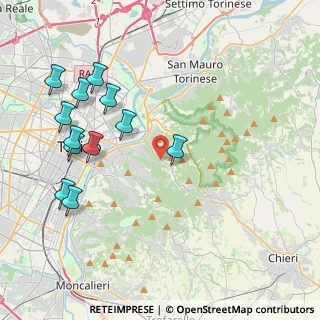 Mappa Strada della Valle dei Pomi, 10132 Torino TO, Italia (4.62583)