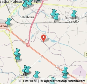 Mappa Via Boalto a Ponente, 45020 Canda RO, Italia (3.3805)