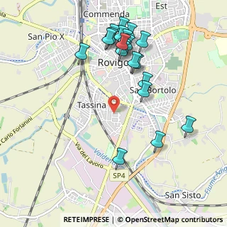 Mappa Via Montenero, 45100 Rovigo RO, Italia (1.093)