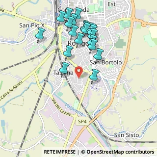 Mappa Via Montenero, 45100 Rovigo RO, Italia (1.0515)
