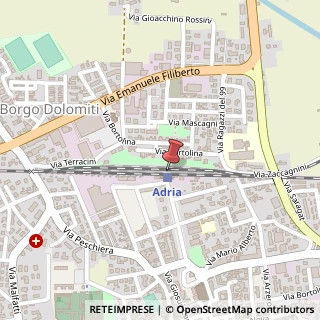 Mappa Viale Umberto Maddalena, 30, 45011 Adria, Rovigo (Veneto)