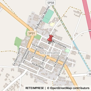 Mappa Via Sommeiller Germain, 28, 15040 Occimiano, Alessandria (Piemonte)