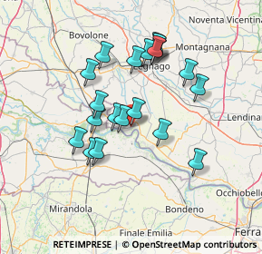 Mappa Via Cordelia, 45032 Bergantino RO, Italia (12.416)