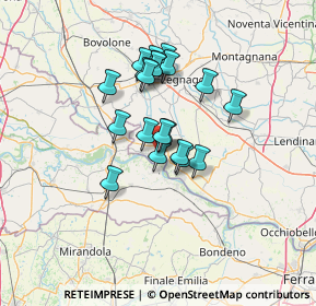 Mappa Via Cordelia, 45032 Bergantino RO, Italia (10.076)