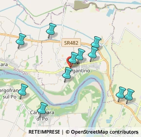 Mappa Via Cordelia, 45032 Bergantino RO, Italia (2.06)