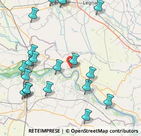 Mappa Via Cordelia, 45032 Bergantino RO, Italia (10.1945)