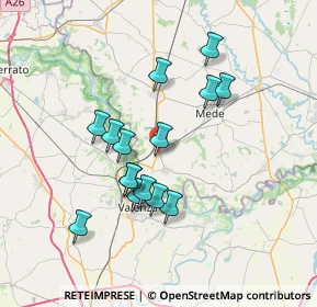 Mappa Via Frascarolo, 27030 Frascarolo PV, Italia (6.28333)