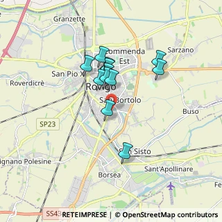 Mappa Via Bedford, 45100 Rovigo RO, Italia (1.35923)