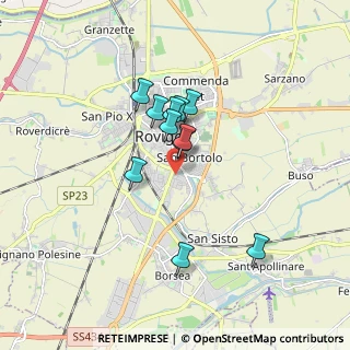 Mappa Via Bedford, 45100 Rovigo RO, Italia (1.34455)