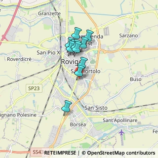 Mappa Via Bedford, 45100 Rovigo RO, Italia (1.34545)
