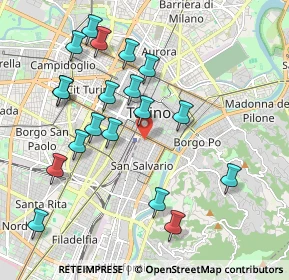 Mappa Via Goito, 10125 Torino TO, Italia (2.07789)