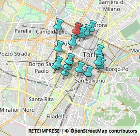 Mappa Via Giuseppe Galliano, 10129 Torino TO, Italia (1.23222)