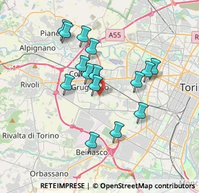 Mappa , 10095 Grugliasco TO, Italia (3.20267)