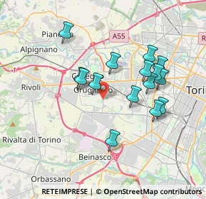 Mappa , 10095 Grugliasco TO, Italia (3.32267)