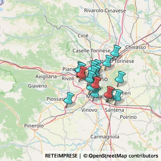 Mappa , 10095 Grugliasco TO, Italia (8.83444)