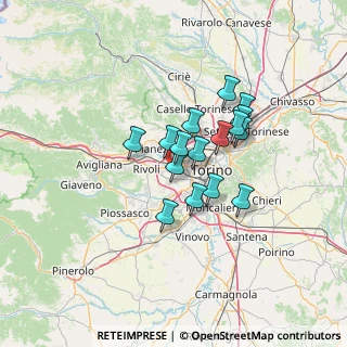 Mappa , 10095 Grugliasco TO, Italia (9.64625)