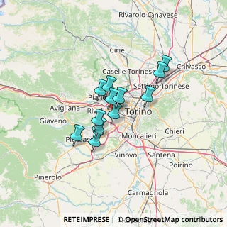 Mappa , 10095 Grugliasco TO, Italia (9.06333)