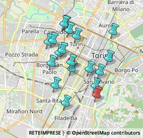 Mappa Via Giuseppe Peano, 10129 Torino TO, Italia (1.54737)