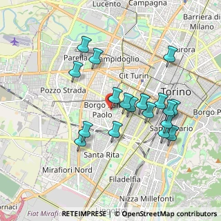 Mappa Via Trinità, 10141 Torino TO, Italia (1.73611)